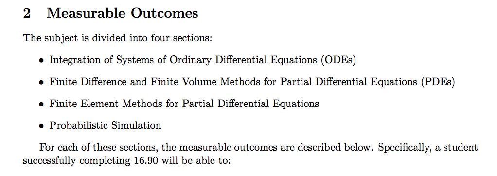 modules in a syllabus